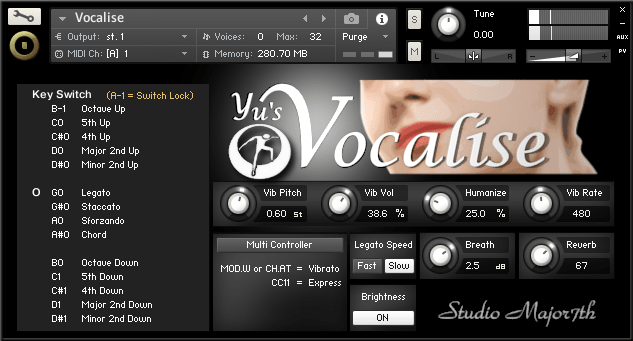 major7th Yu Vocalise v1.0.1 KONTAKT