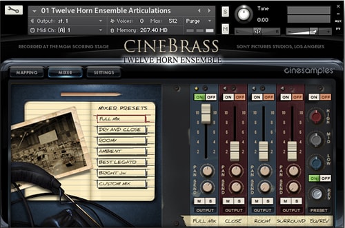 Cinesamples CineBrass Twelve Horn Ensemble KONTAKT