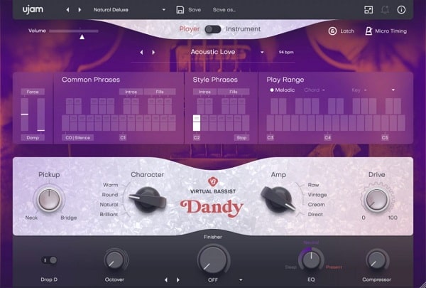 UJAM Virtual Bassist DANDY v2.1.1 VST AAX [WIN]