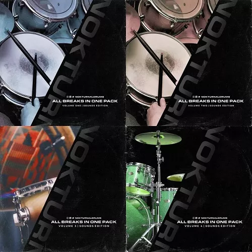Nokturnal Drums All Breaks In One Pack Vol.1-4 WAV