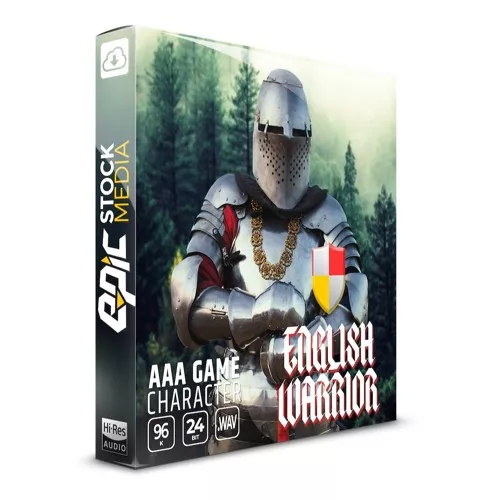 Epic Stock Media AAA Game Character English Warrior WAV