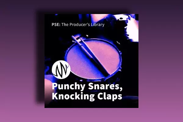 PSE The Producer's Library Punchy Snares, Knocking Claps WAV
